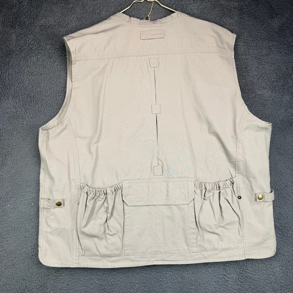 5.11 Tactical Series Men 3XL Khaki Cotton Canvas Multi-Pocket Utility Vest 80001